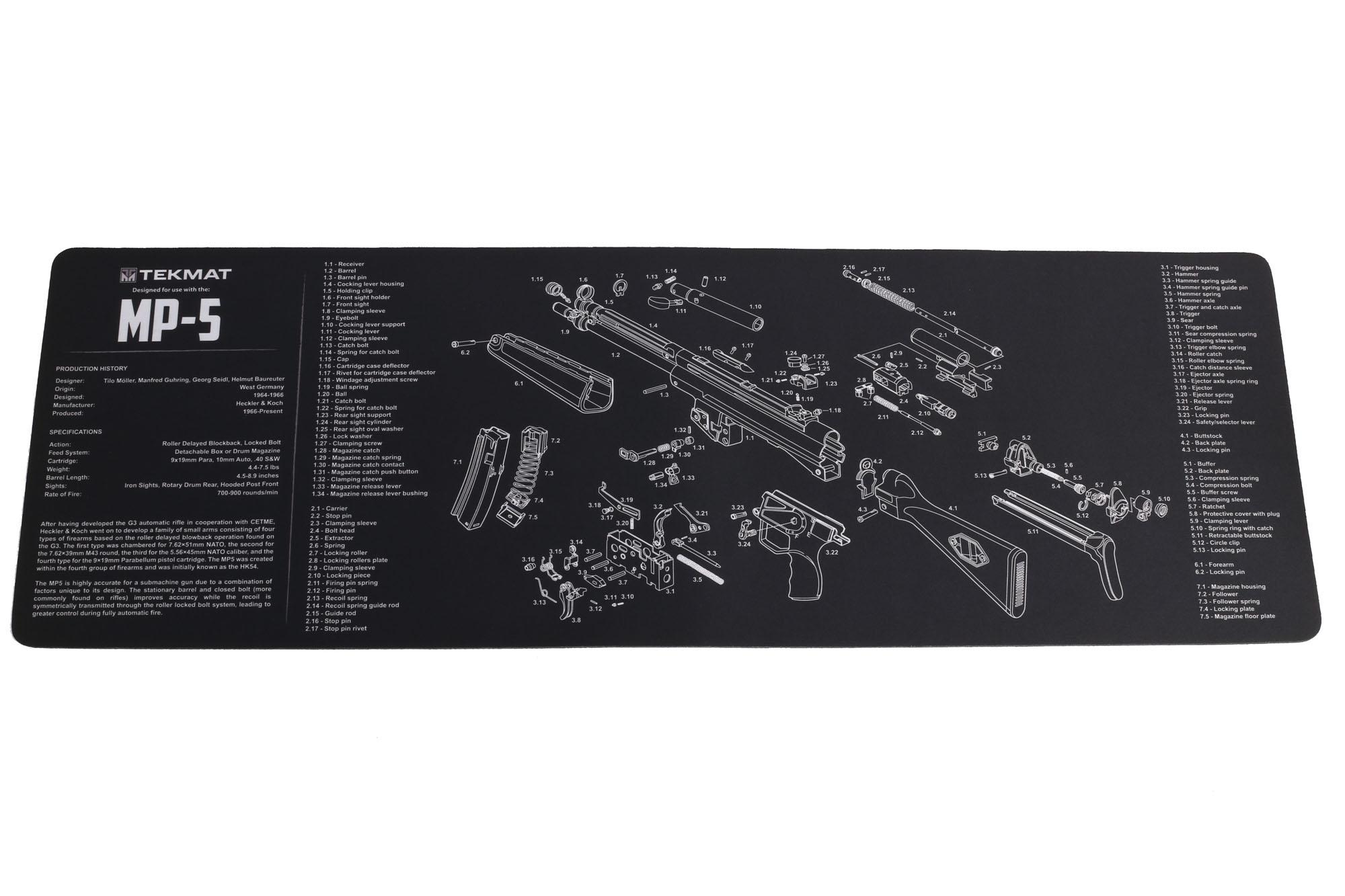 TekMat HK MP5 Gun Cleaning Mat 36HKMP5